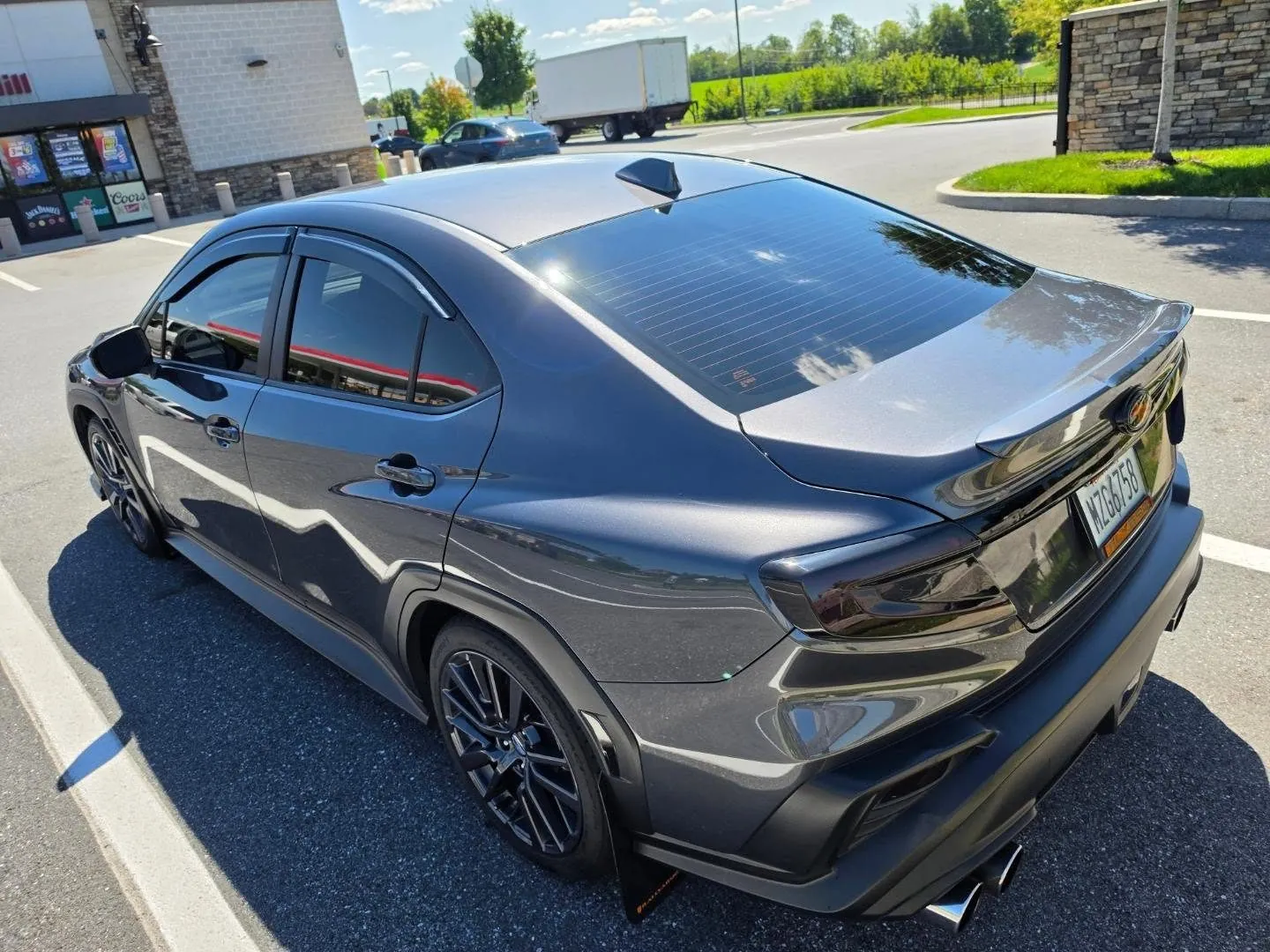 Rear three-quarter in the lot