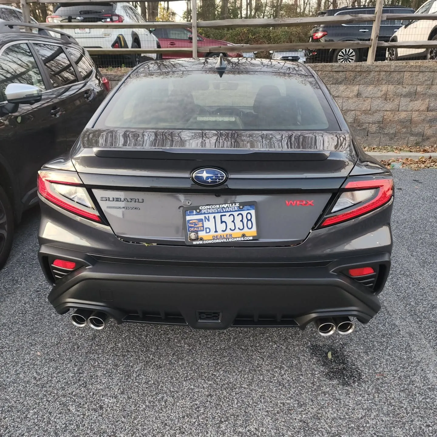 How it started, rear view