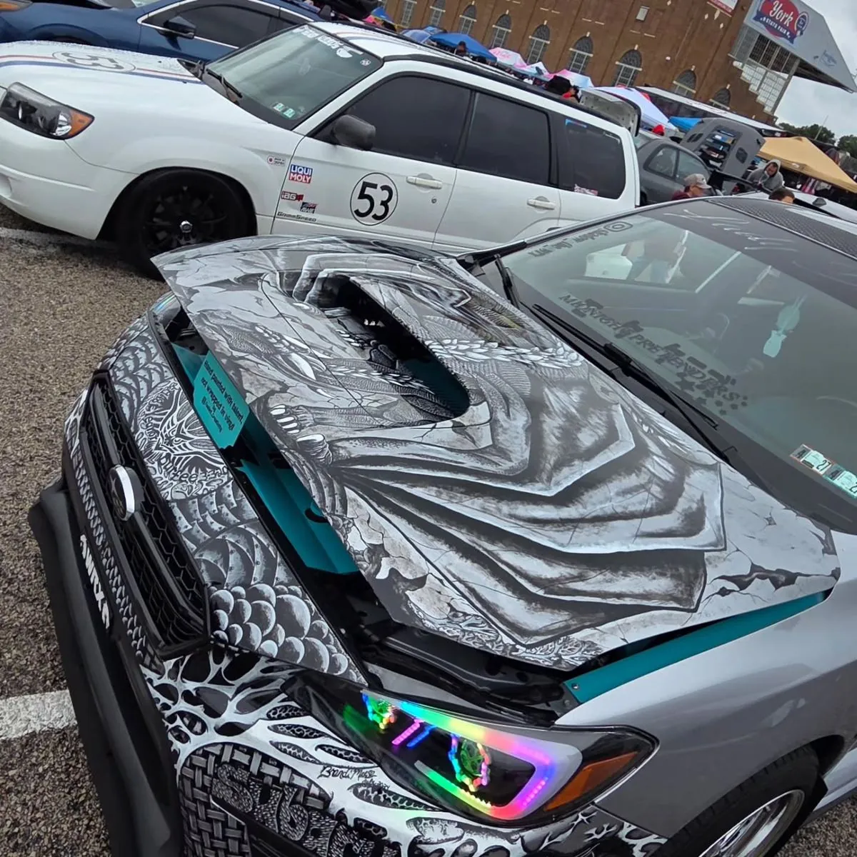 A build on the Boxerfest show lot