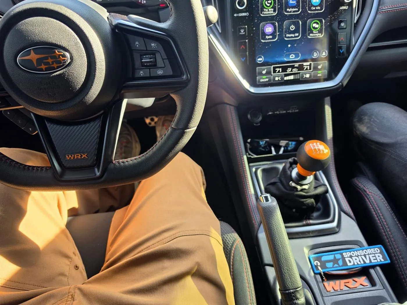Driver view with the Sponsored Driver tag