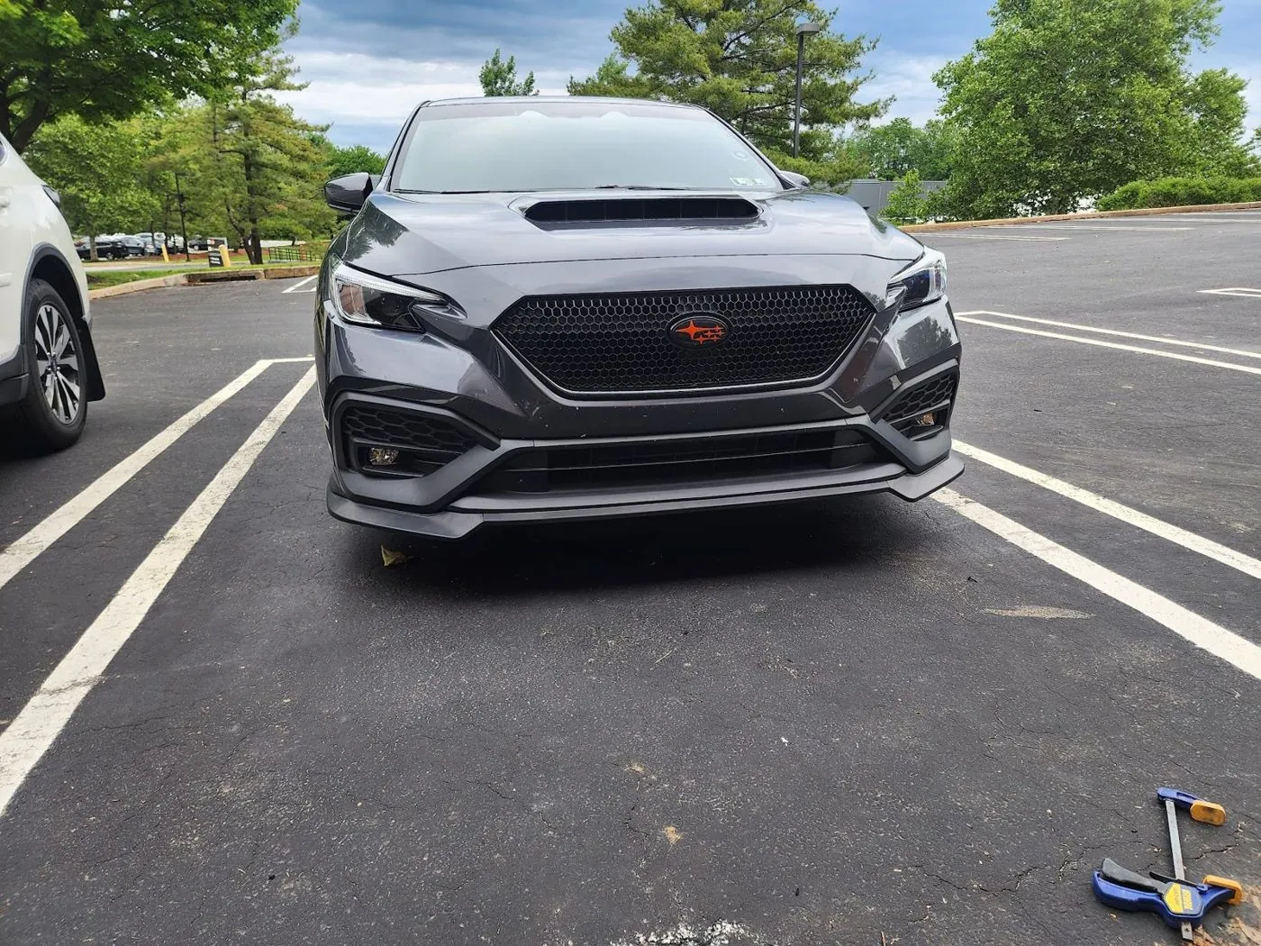 Head on, wet lot