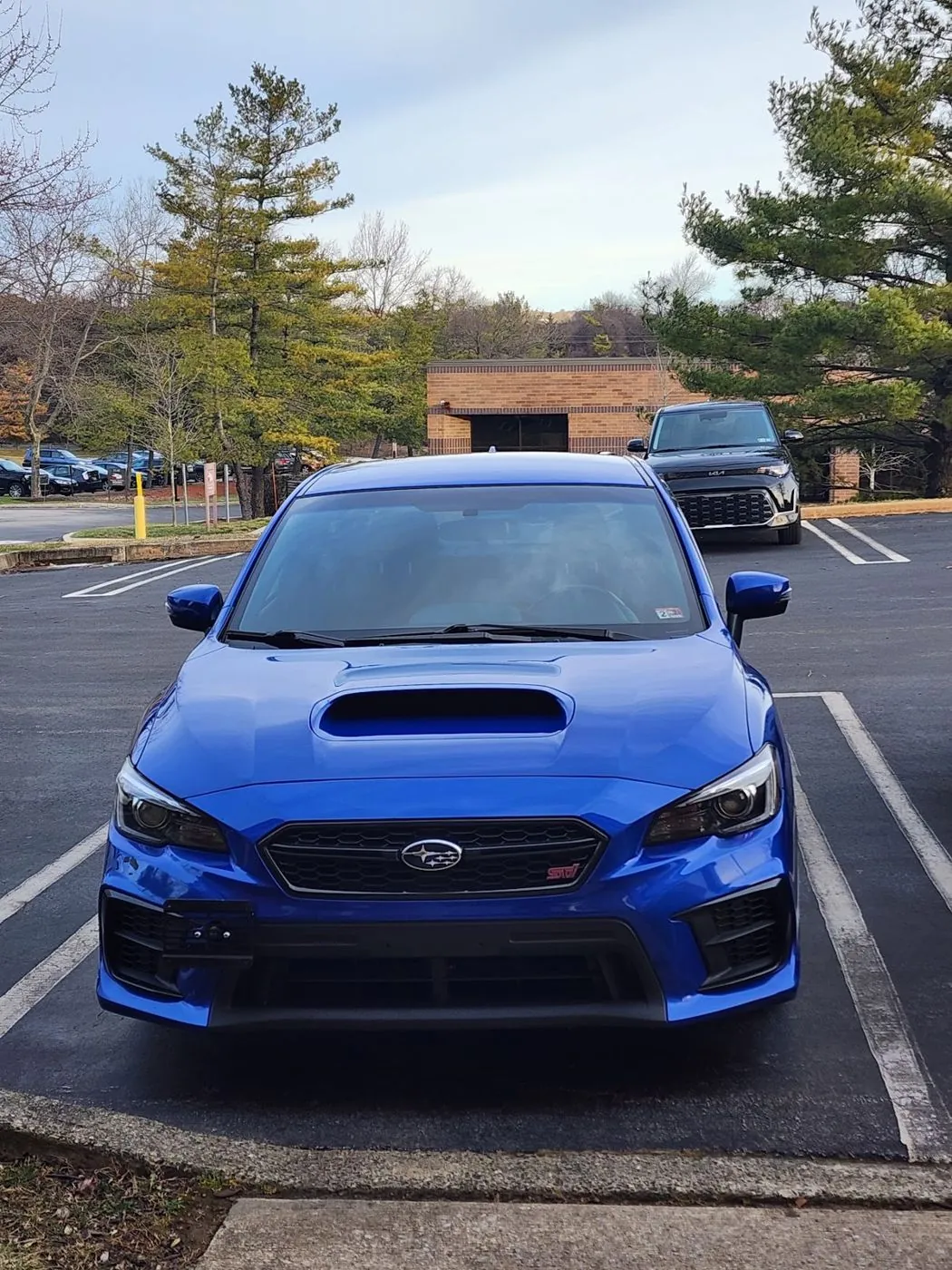 The STI parked head on