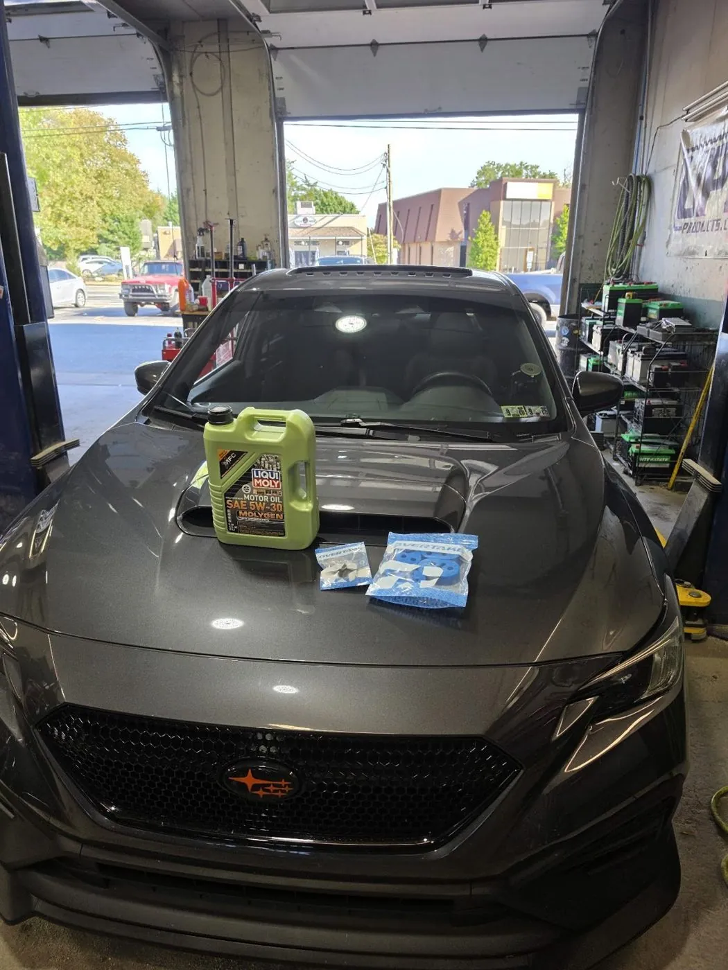Oil change day, Liqui Moly on the hood