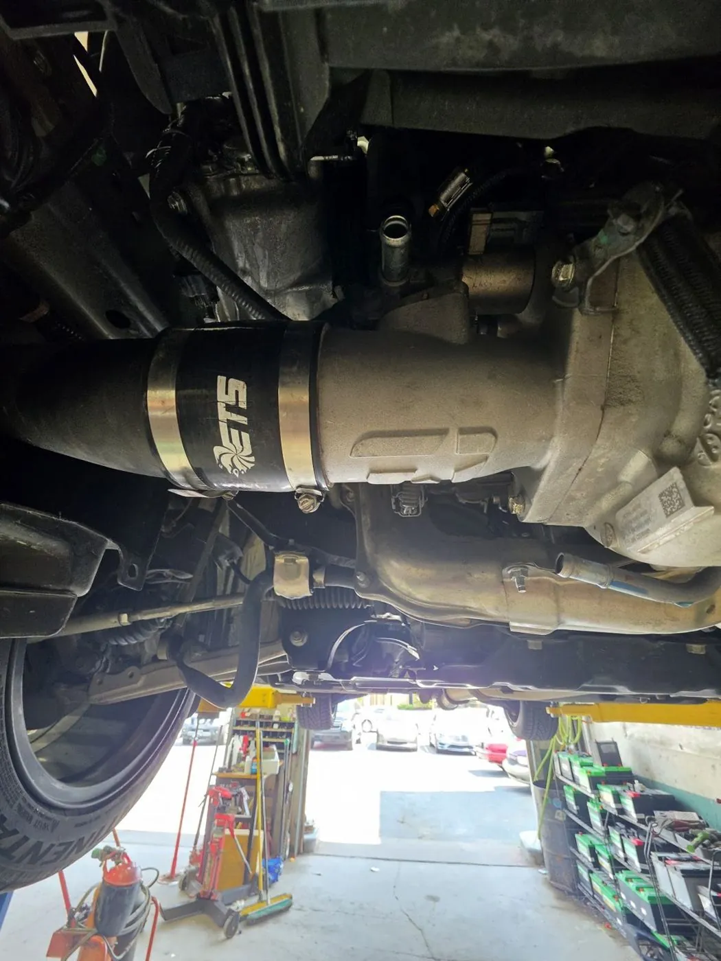 ETS piping from underneath