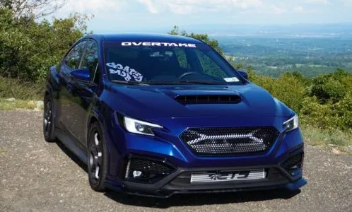 @bebe.wrex's WRX at a scenic overlook