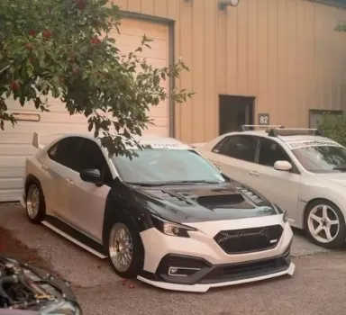 @inkd.wrx's WRX front on with the carbon hood