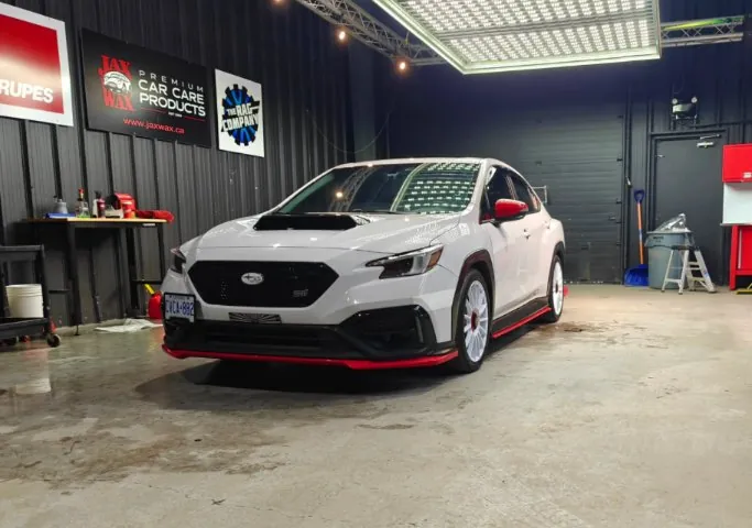 @whitecherrywrx's WRX in the detail shop